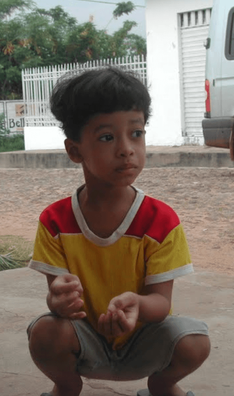 Isaque Sangley criança